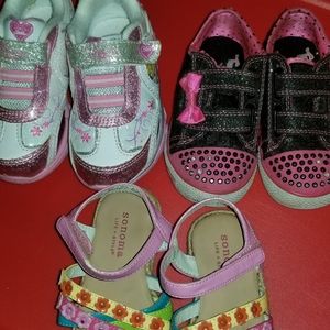 3 pair of shoes